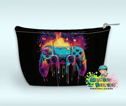 Necessaire Personalizada Video Game (faço Outros Modelos).