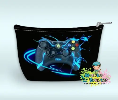 Necessaire Personalizada Video Game (faço Outros Modelos).