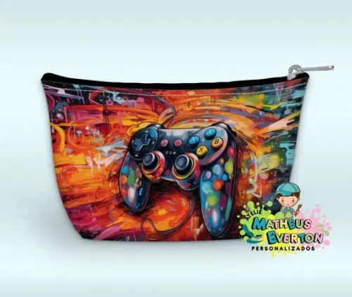 Necessaire Personalizada Video Game (faço Outros Modelos).