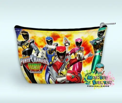 Necessaire Power Rangers Dino Charge ( Faço Outros Modelos )