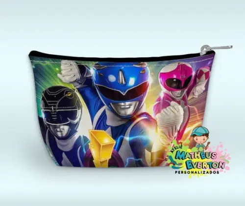 Necessaire Power Rangers Mighty Morphin Faço Outros Modelos