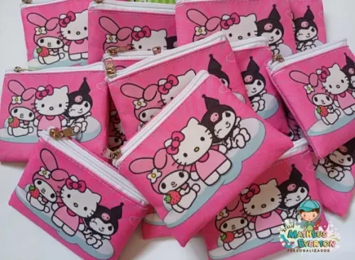Porta Moedas Personalizada Hello Kitty ( Frente e Verso)