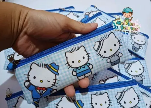 25 Estojos Slim Dear Daniel (hello Kitty) Tam: 19x7cm