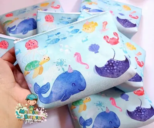 25 Necessaires Personalizada Fundo do Mar
