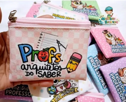 25 Porta Moedas Personalizado Dia dos Professores