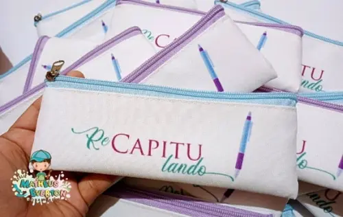 30 Estojos Slim Tam:19x7cm, Personalizamos com Sua Logo
