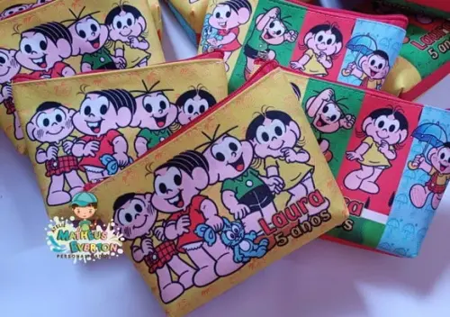 30 Necessaires Personalizada Turma da Mônica