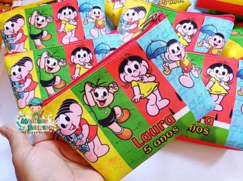 30 Necessaires Personalizada Turma da Mônica