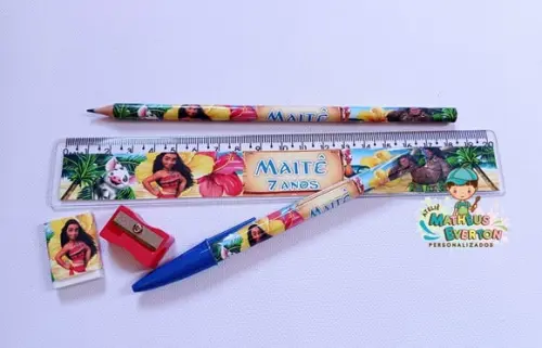 30 Super Kits Escolares Personalizados Moana