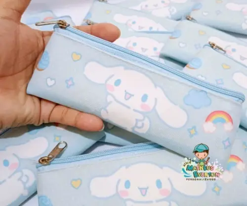 35 Estojos Slim Personalizado Cinnamoroll Tam: 19x7cm