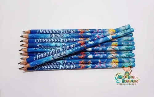 35 Lapis Personalizado Cinderela