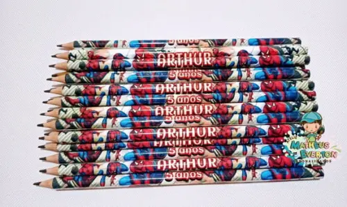 35 Lapis Personalizado Homem Aranha