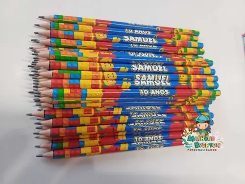 35 Lapis Personalizado Lego
