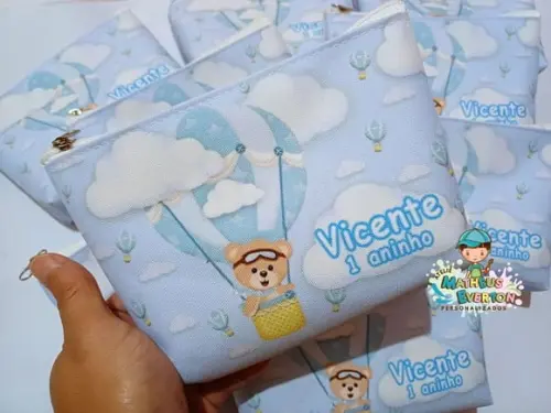 35 Necessaires Personalizada Ursinho Baloeiro