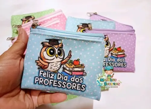 35 Porta Moedas Personalizado Dia dos Professores