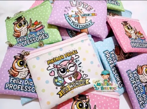 35 Porta Moedas Personalizado Dia dos Professores