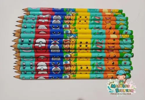 40 Lapis Personalizado Pokémon