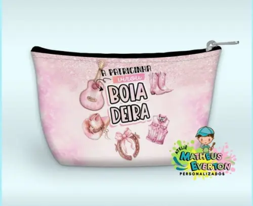 40 Necessaire Personalizada Boiadeira (faço Outros Modelos).