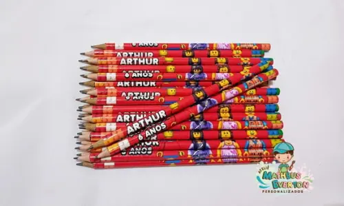 45 Lapis Personalizado Lego