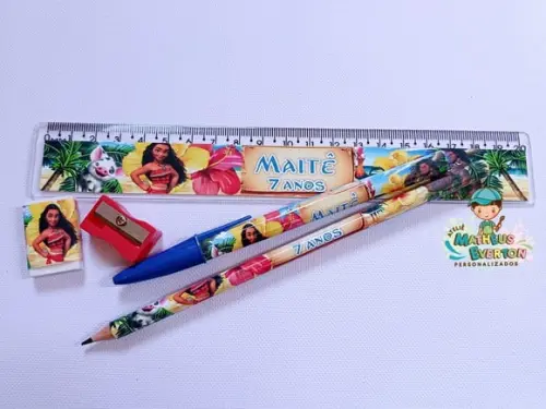 45 Super Kits Escolares Personalizados Moana