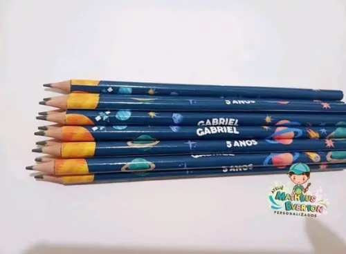 50 Lapis Personalizado Espaço (fazemos Todos os Temas)