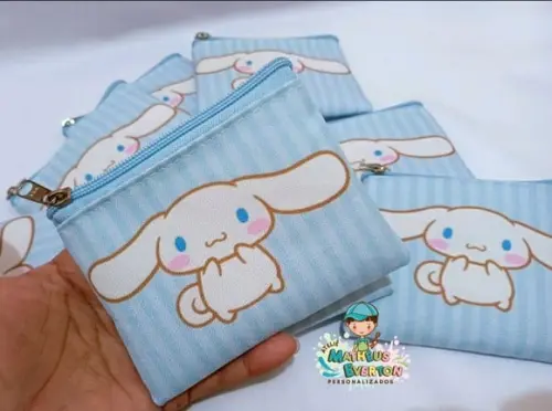 50 Porta Moedas Cinnamoroll Tamanho: 10x12cm