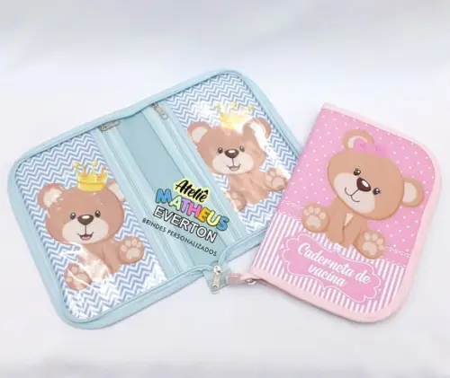 Capa de Caderneta de Vacinação Urso ou Urso