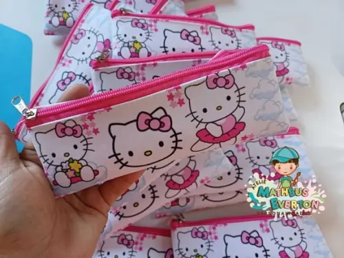 Estojo Slim Personalizado Hello Kitty Tam: 19x7