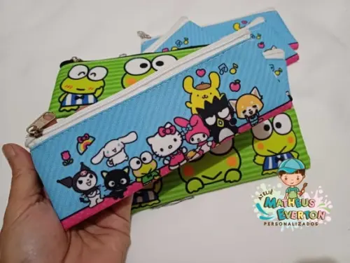 Estojo Slim Personalizado Hello Kitty Tam: 19x7