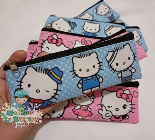 Estojo Slim Personalizado Hello Kitty Tam: 19x7