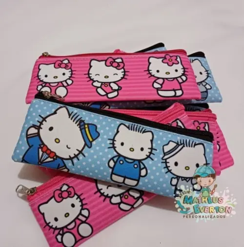 Estojo Slim Personalizado Hello Kitty Tam: 19x7