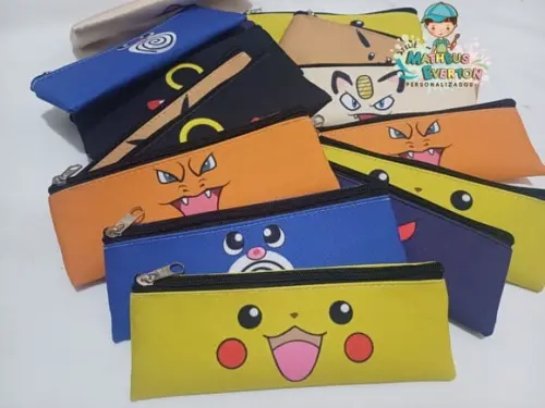 Estojos Slim Personalizado Pokémon Tam: 19x7