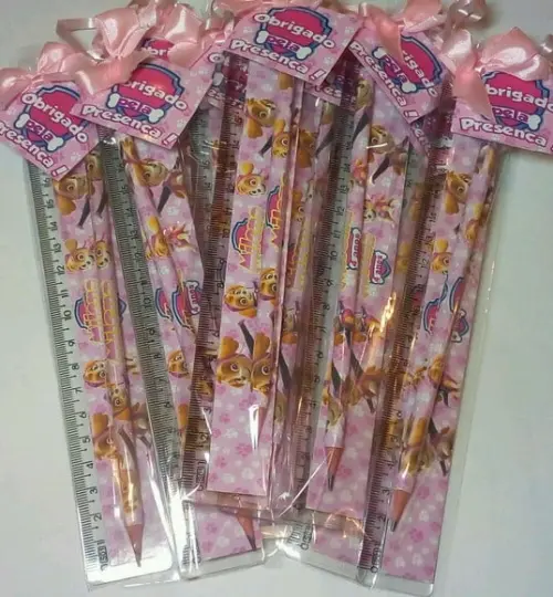 Kit Lapis E Regua Personalizado Skye