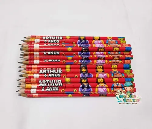 Lápis Personalizado Lego