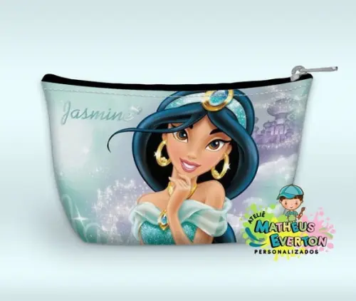 Necessaire Personalizada Aladdin e Princesa Jasmine.