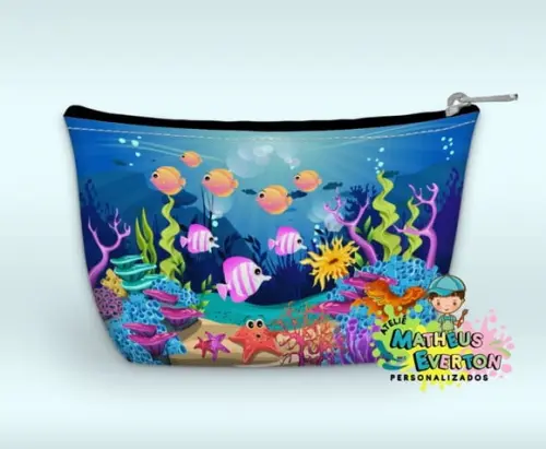 Necessaire Personalizada Fundo do Mar