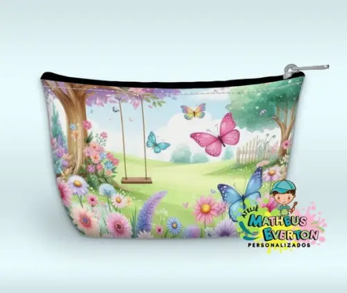 Necessaire Personalizada Jardim das Borboletas