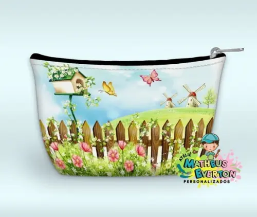 Necessaire Personalizada Jardim das Borboletas