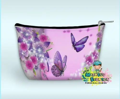 Necessaire Personalizada Jardim das Borboletas