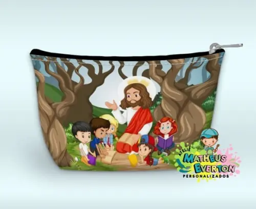 Necessaire Personalizada Jesus e as Crianças