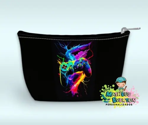 Necessaire Personalizada Video Game (faço Outros Modelos).