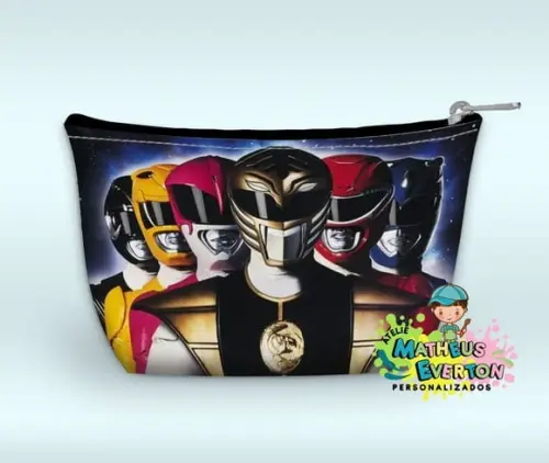Necessaire Power Rangers Mighty Morphin Faço Outros Modelos
