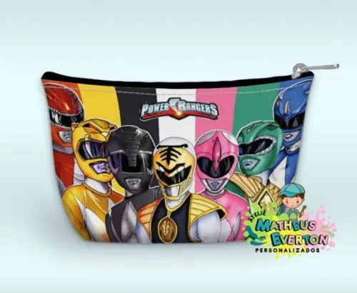 Necessaire Power Rangers Mighty Morphin Faço Outros Modelos