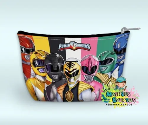 Necessaire Power Rangers Mighty Morphin Faço Outros Modelos
