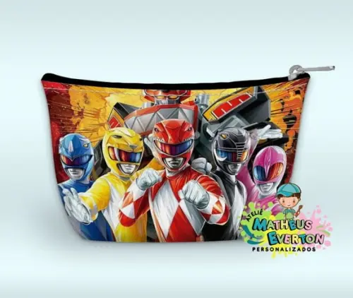 Necessaire Power Rangers Mighty Morphin Faço Outros Modelos