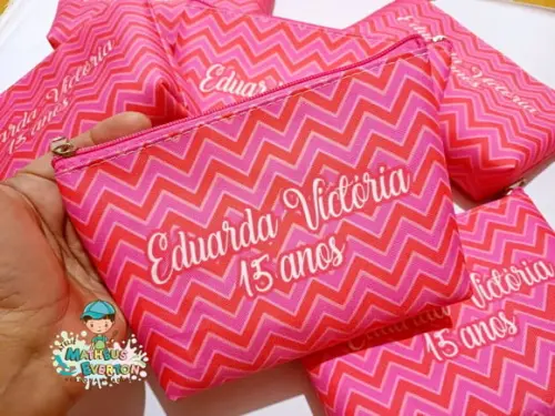 25 Necessaire Personalizada 15 Anos (fazemos Todos os Temas)