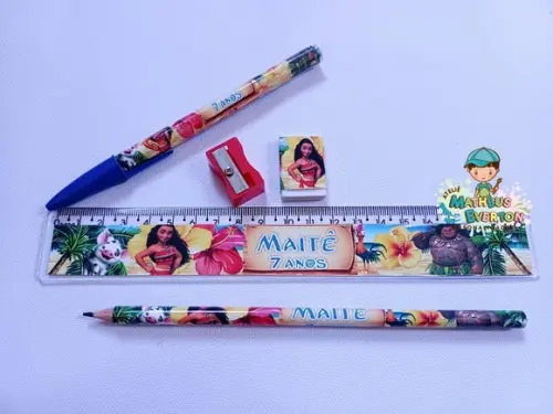 25 Super Kits Escolares Personalizados Moana