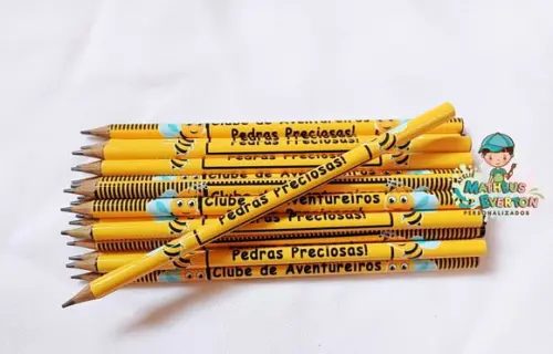 30 Lapis Personalizado Abelinha