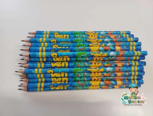 30 Lapis Personalizado Pokémon