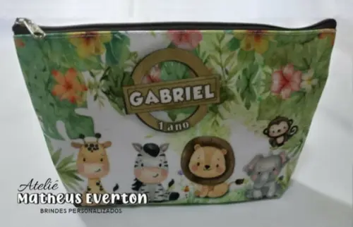 30 Necessaire Safari Baby ( Faço Todos os Temas )